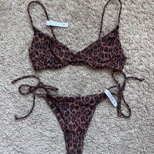 Leopard Print Bikini Set